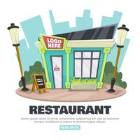 Ristorante Retro Vector Logo per banner