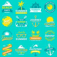 Summer Retro Vector Logo per banner