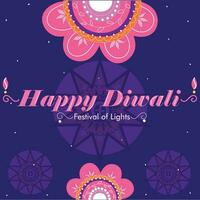 Diwali manifesto design vettore