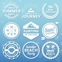 Summer Retro Vector Logo per banner