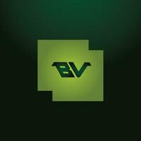 minimo innovativo iniziale bv logo e vb logo. lettera bv vb creativo elegante monogramma. premio attività commerciale logo icona vettore