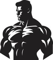 increspatura resilienza nero fitness vettore inchiostro e muscolo vettore bodybuilder silhouette