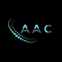 aac lettera logo creativo design. aac unico design. vettore