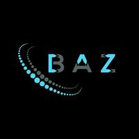 baz lettera logo creativo design. baz unico design. vettore