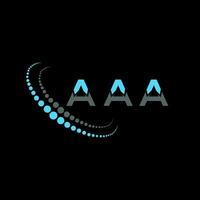 aaa lettera logo creativo design. aaa unico design. vettore