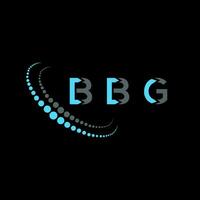 bbg lettera logo creativo design. bbg unico design. vettore