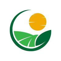 azienda agricola logo icona design vettore