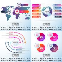 Modello di progettazione infografica vettore