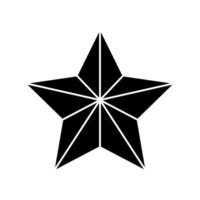 silhouette di star decorazione natale isolato icona vettore