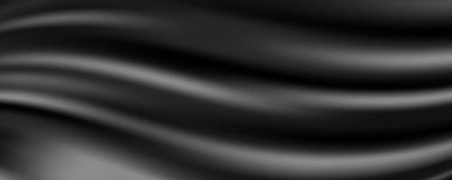 tessuto di seta nera sfondo astratto, illustrazione vettoriale