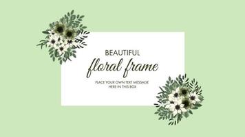 bouquet floreale cornice fiori vintage biglietto di auguri, matrimonio, social vettore