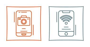 telecamera e Wi-Fi segnale icona vettore