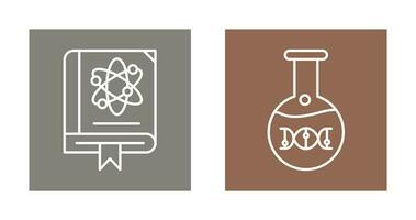 scienza e dna icona vettore