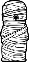 arte mummia cartone animato vettore