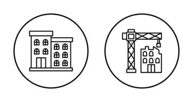 edificio e costruzione icona vettore