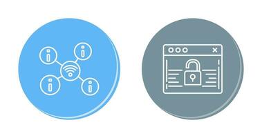 Wi-Fi e parola d'ordine icona vettore