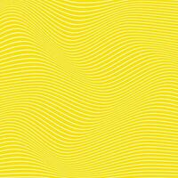 astratto monocromatico bianca obliquo linea onda modello con giallo sfondo. vettore