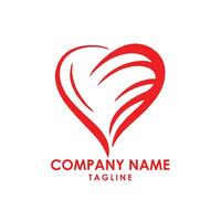 amore logo design vettore