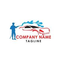 design del logo delle corse automobilistiche vettore