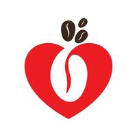 cuore concetto logo design vettore