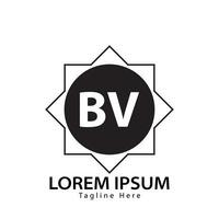 lettera bv logo. B v. bv logo design vettore illustrazione per creativo azienda, attività commerciale, industria