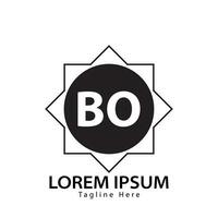 lettera bo logo. B o. bo logo design vettore illustrazione per creativo azienda, attività commerciale, industria