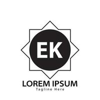 lettera ek logo. e K. ek logo design vettore illustrazione per creativo azienda, attività commerciale, industria. professionista vettore