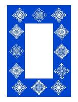 patchwork interno geometrico marocchino. carta da parati azulejo marocchino vettore