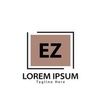 lettera ez logo. e z. ez logo design vettore illustrazione per creativo azienda, attività commerciale, industria. professionista vettore