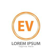 lettera ev logo. e v. ev logo design vettore illustrazione per creativo azienda, attività commerciale, industria. professionista vettore