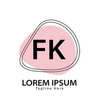 lettera fk logo. f K. fk logo design vettore illustrazione per creativo azienda, attività commerciale, industria. professionista vettore