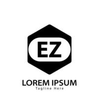 lettera ez logo. e z. ez logo design vettore illustrazione per creativo azienda, attività commerciale, industria. professionista vettore