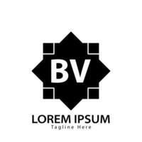 lettera bv logo. B v. bv logo design vettore illustrazione per creativo azienda, attività commerciale, industria