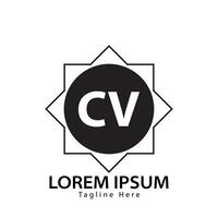 lettera CV logo. c v. CV logo design vettore illustrazione per creativo azienda, attività commerciale, industria. professionista vettore