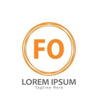 lettera fo logo. f o. fo logo design vettore illustrazione per creativo azienda, attività commerciale, industria. professionista vettore