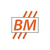lettera bm logo. B m. bm logo design vettore illustrazione per creativo azienda, attività commerciale, industria