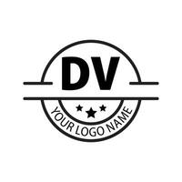 lettera dv logo. d v. dv logo design vettore illustrazione per creativo azienda, attività commerciale, industria. professionista vettore