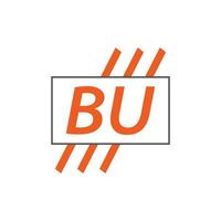 lettera bu logo. B tu. bu logo design vettore illustrazione per creativo azienda, attività commerciale, industria