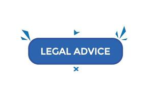 nuovo legale consigli sito web, clic pulsante, livello, cartello, discorso, bolla striscione, vettore