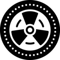 solido icona per radiazione vettore