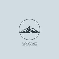 vulcano logo vettore