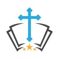 Chiesa simbolo logo design vettore