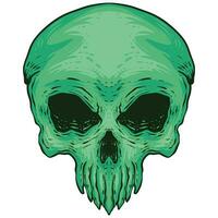 cranio alieno mostro illustrazione vettore