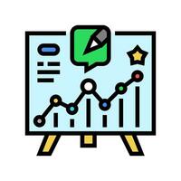 soddisfare pianificazione sociale media colore icona vettore illustrazione