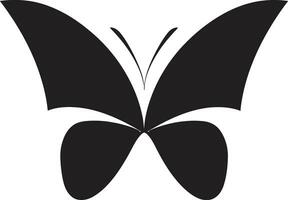 eleganza prende volo nero vettore farfalla Ali di Meraviglia nero farfalla icona design