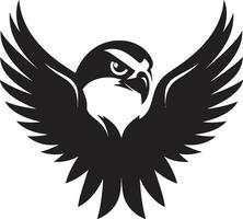 nero falco un' logo design per il predatore nel voi nero falco un' vettore logo design per un' potente e agile marca