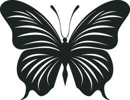 artistico la libertà farfalla marchio nel noir artigianale nel eleganza nero vettore emblema