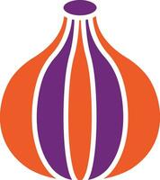 illustrazione del design dell'icona di vettore di cipolla