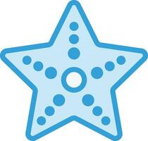 illustrazione del disegno dell'icona di vettore di pesce stella