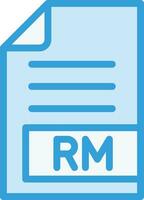 illustrazione del design dell'icona del vettore rm